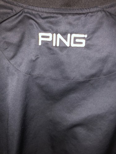 PING COLLECTION Pullover GOLF PERFORMANCE DYNAMICS MEDIUM Black Sewn Logo - Picture 6 of 6