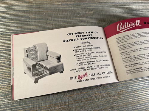 Biltwell Mobili Imbottiti 1952 Come Si Fa Libro Brochure Portland Oregon - Foto 9 di 9