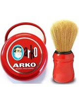 ARKO Shaving Cream TSF Shave Brush Set-Brush Made in Italy by Omega-Christmas G