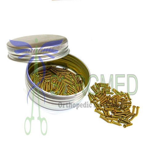 Maxillofacial 10 Pcs Mini Plates 80 Pcs Titanium Screws 1.5 And Screw Driver - Bild 3 von 5