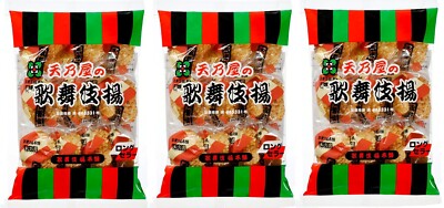 Rice Crackers KABUKI AGE Amanoya Soy Sauce Snack Food Pantry