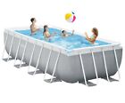 16' x 8' x 42" Rectangular Above Ground Swimming Pool with Ladder Filter Cover