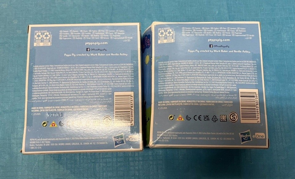 Peppa Pig Adventure Figures Rebecca Rabbit & Zoe Zebra New in box sets