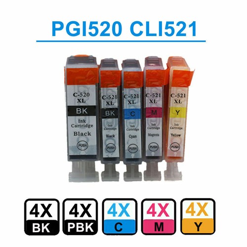 20 Chipped Ink Cartridges for Canon PIXMA Printer PGI55 CLI551 525 526 520 521 - Picture 13 of 54