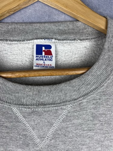 Mens Jumper Pullover Russell Athletic Sweatshirt Sweater USA Made L Large - Picture 3 of 9