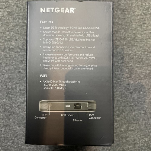 Telstra NETGEAR Nighthawk M6 5G WiFi 6 Mobile Router MR6110 - Picture 6 of 7
