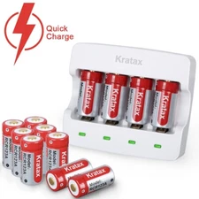 Rechargeable RCR123A Lithium Batteries 3.7V CR123A 123 Batteries Arlo Battererie