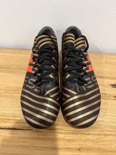 adidas Nemeziz Messi 17.3 FG 2017 Black Gold Red Soccer Cleats Shoes 6 US - Picture 7 of 9
