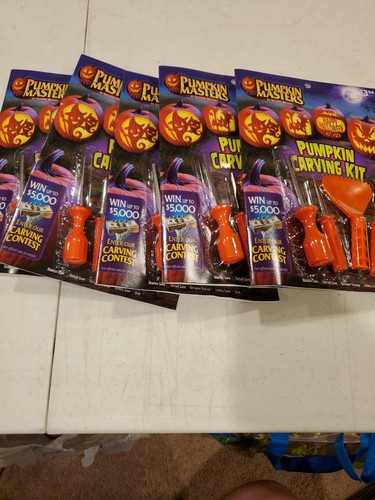 PUMPKIN MASTERS PUMPKIN CARVING KIT INCLUDES 10 PATTERNS AND TOOLS : PACK OF 5 - 第 1/3 張圖片