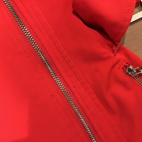 Bebe Poppy Red Trench Coat Belted Zip Closure Size XS - Picture 14 of 14