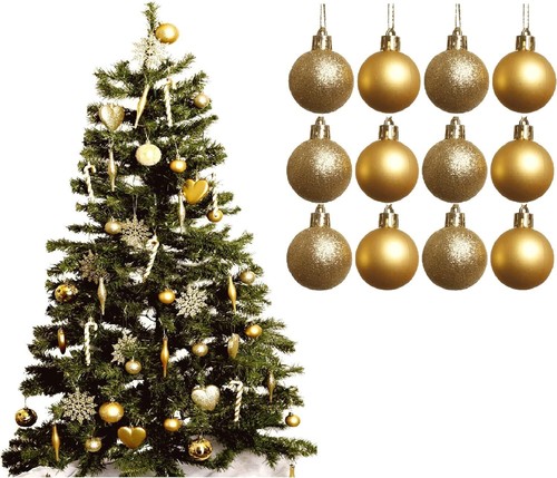 24x Bolas de Navidad Bolas de Árbol 2023 Fiesta Boda Adorno Decoración de Navidad Fiesta Reino Unido - Imagen 11 de 48
