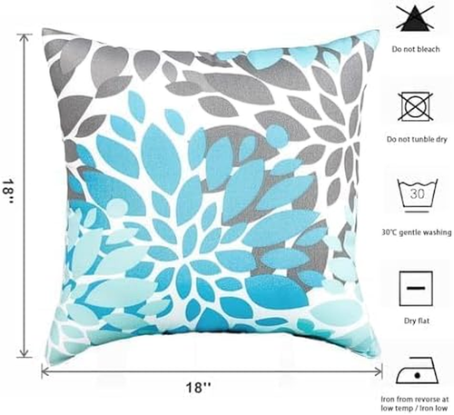 Outdoor Throw Pillows - Decorative Pillows with Insert Included Set of 2 Outdoor - Picture 4 of 12