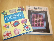 Lot 2 Quilting Books Small Quilt Crafts Patterns Quick Projects & Crib Quilts