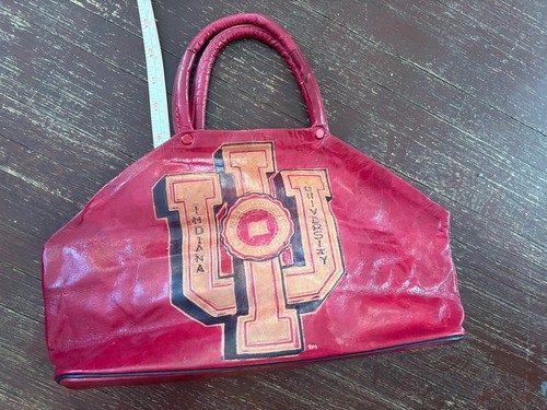 Vintage Indiana University Leather Puse Red IU Indiana Hoosiers - Picture 4 of 13