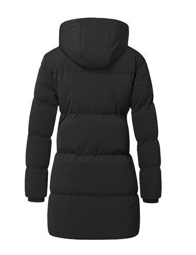 WenVen Women's Winter Long Coat Hooded Waterproof Warm Thick Puffer Jacket Coat - Picture 7 of 48