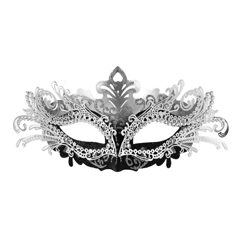 Damen Luxus Metall venezianische Maskerade Maske Halloween Party Ball Cosplay Geschenk - Bild 9 von 11