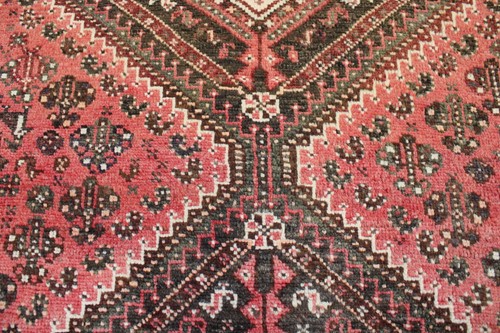 5'6" x 7'0" ft. Bunter halbantik pflanzlich gefärbter handgeknüpfter Wollteppich - Bild 3 von 8