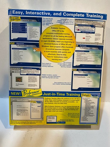 Professor teaches Microsoft office xp -11 program set on 8 CD-ROMs - Picture 4 of 10