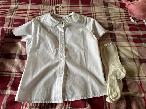 Girl’s French Toast Poodle Skirt, White Shirt, Pink Scarf Size 7 - Picture 5 of 8