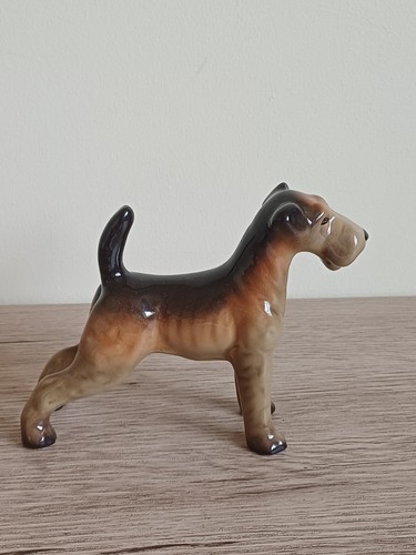 W R A Midwinter Fox / Airdale Terrier 4.5 inch High Burslem Rare Colour - Picture 5 of 9