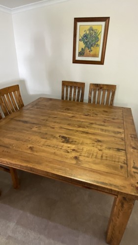 9 piece colonial dining set - Picture 4 of 9