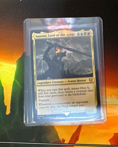 Magic The Gathering Sauron, El Señor de los Anillos Cuentos de la Tierra Media Comandante 0004 Regular... - Imagen 3 de 3