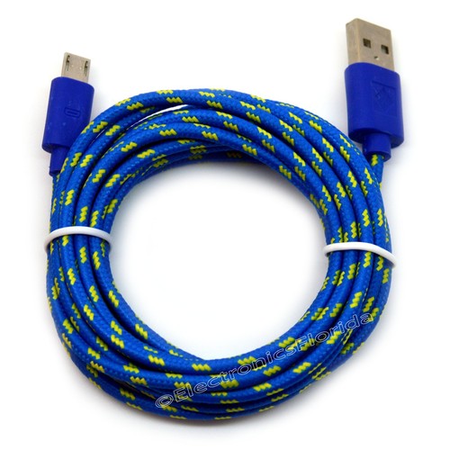 (Pack de 2) Câble Micro USB 2.0 pour Téléphone Portable Charge Données Synchronisation Chargeur Cordon - Photo 6 sur 21