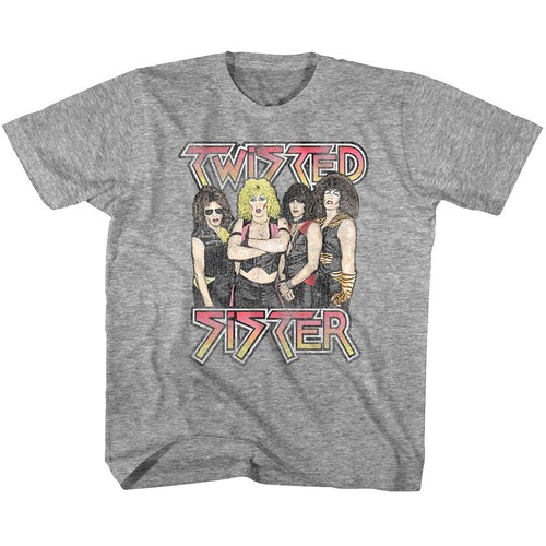 Twisted Sister Glam Rock Group Photo Kids T Shirt Boys Girls Baby Youth Toddler - Picture 3 of 3