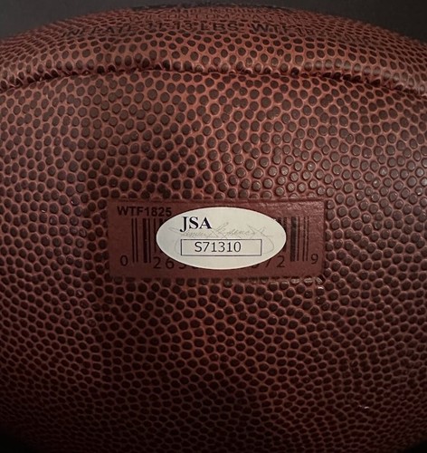Terrell Davis Denver Broncos Signed The Duke NFL Football (JSA) - Picture 4 of 5