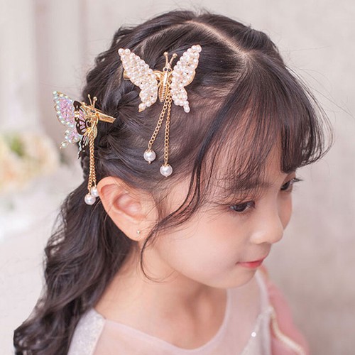 Elegant Tassel Butterfly Hairpins Moving Flying Girls Shiny Hair Clips Barrettes - Picture 9 of 16