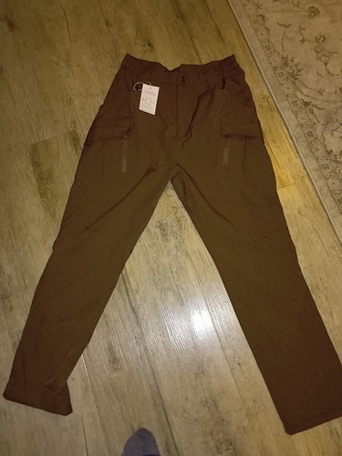 32" waist x 29" long brown Tactical Pants Texwix Men's Water Resistant NWT - Picture 2 of 5