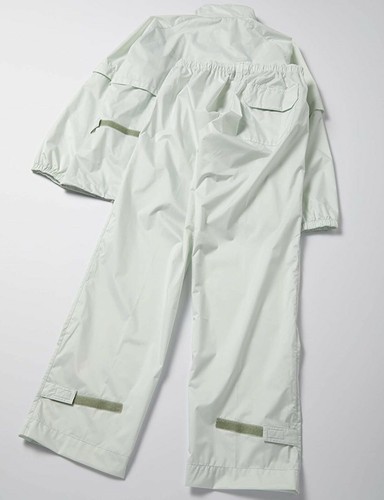 MIZUNO Golf Stratch Rain Suits Jacket & Pants Black / Silver Long/Short sleeves - Picture 3 of 14
