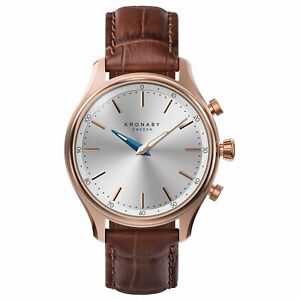 Kronaby Sekel S2748-1 Brown Leather Automatic Self Wind Smart Watch