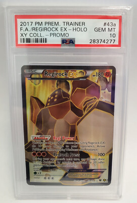 43a/124 Pokemon Regirock EX Full Art Fates Collide 43a/124 Pokemon Regirock EX Full Art Fates Collide