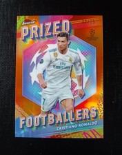 2023-24 Topps Finest Prized Footballers Cristiano Ronaldo Real PF-3 Orange 07/25