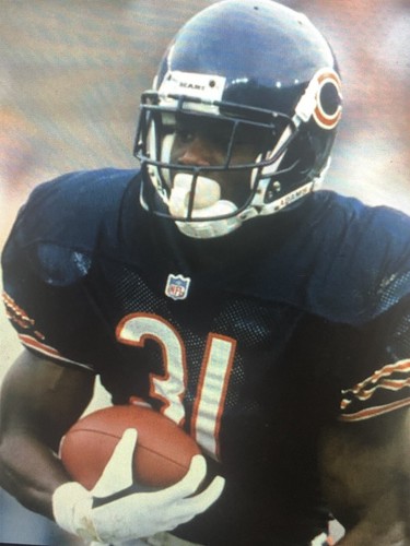 RASHAAN SALAAM Signed Auto Chicago Bears Mini Helmet, Heisman Trophy, Deceased - Picture 8 of 8