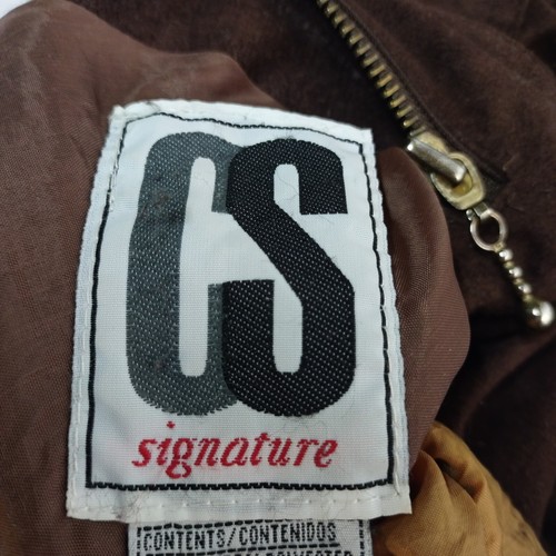 CS Signature Women's Brown Reversible Jacket Size L - Picture 8 of 9