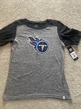 NFL Tennessee Titans 47 Branded Women's M MEDIUM T-Shirt Vintage Gray NWT