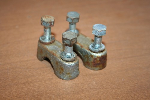 1974 Hodaka 100 Road Toad Triple Tree Handlebar Bar Clamps 74 - Picture 5 of 5