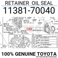1138170040 Genuine Toyota RETAINER  OIL SEAL 11381-70040