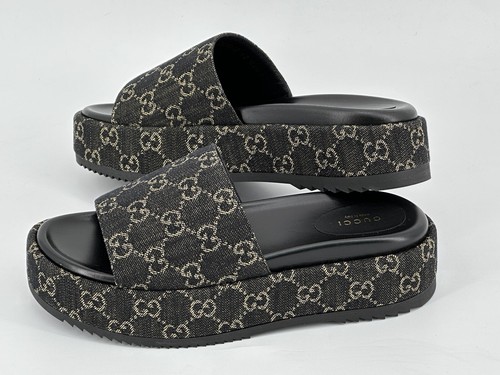Neu Original Luxury GUCCI Damen Sandalen 623212 -EU-41,5 / UK-8,5 / US-11,5. - Picture 5 of 10