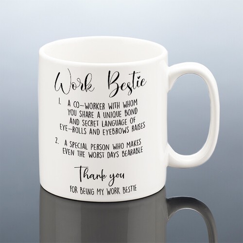 TAZA DE TRABAJO BESTIA Oficina Colega Regalo de Cumpleaños Dejar Trabajo Gracias Amigo - Imagen 3 de 5