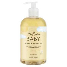 Baby Wash & Shampoo, Raw Shea, Chamomile & Argan Oil, 13 fl oz (384 ml)
