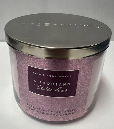 NEW A Thousand Wishes 3-Wick Candle Bath & Body Works 45 Hour Soy Wax $26.95 - Picture 1 of 9