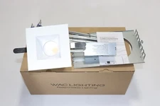 WAC LIGHTING HR3S-S30F-WT 3.5" AC-LED NON-IC W/ INTEGRAL SQUARE WHITE TRIM/FRAME