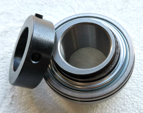 Premium HC208-24R3 Insert Bearing 1-1/2" w/TRIPLE-LIP Seals & Collar NA208-24L3 - Picture 3 of 9