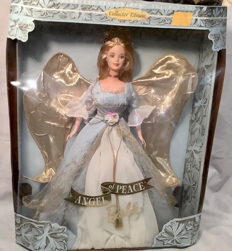 Bambola vintage 1999 Barbie Angel Of Peace Collector's Edition nuova *scatola danneggiata* - Foto 2 di 4