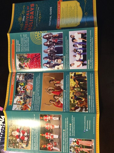 Disneyland California Adventure Festival Of Holidays Map Set 2016 New - Picture 8 of 8