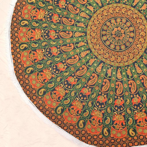 Tapestry Round Mandala Beach Mat Towel Throw Hippie Blanket Indian Picnic Boho - Picture 43 of 111