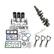 Overhaul Rebuild Kit +connecting Rod+crankshaft For Kubota D1005 Engine Tractor